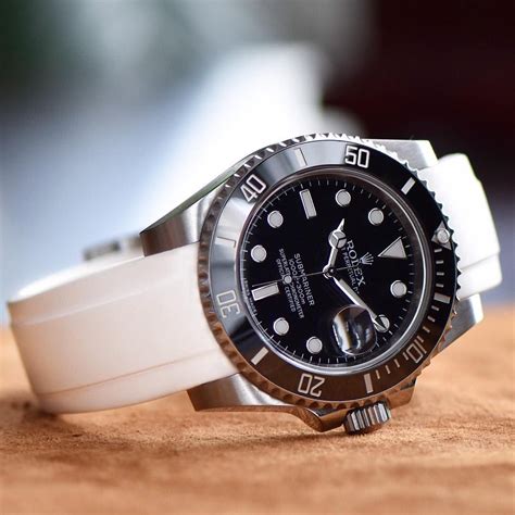 aftermarket bands for rolex with branding|Rolex submariner rubber watch band.